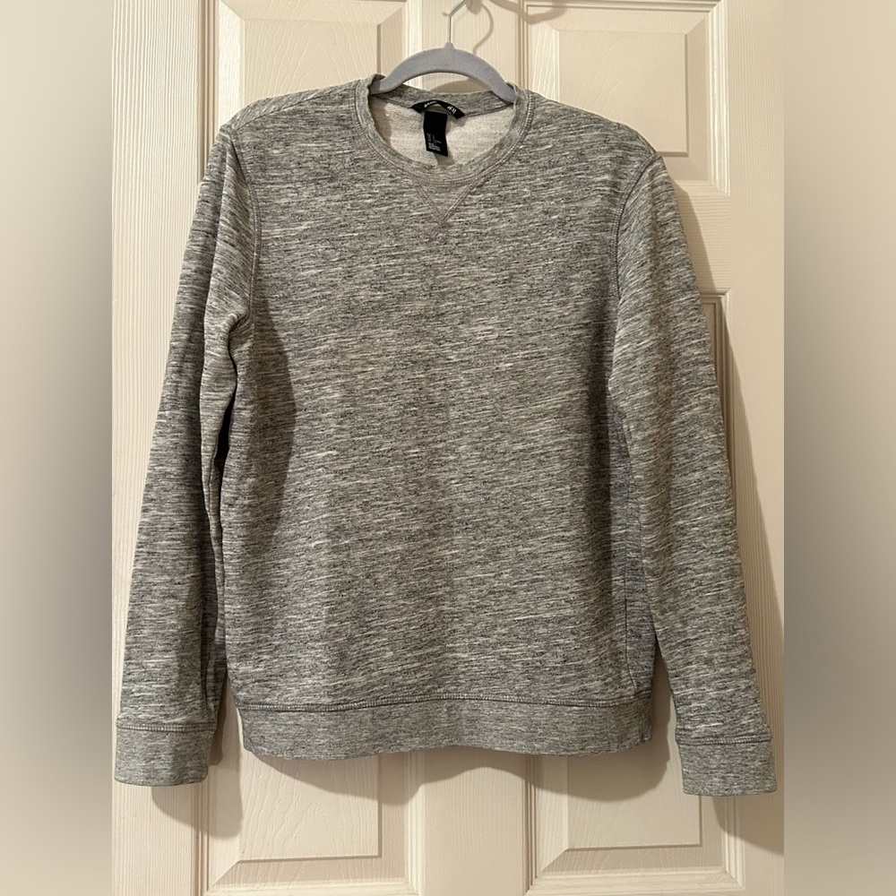 H&M grey melange loose fit sweatshirt